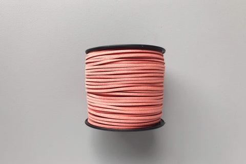 Faux Suede Cord - Dusty Rose