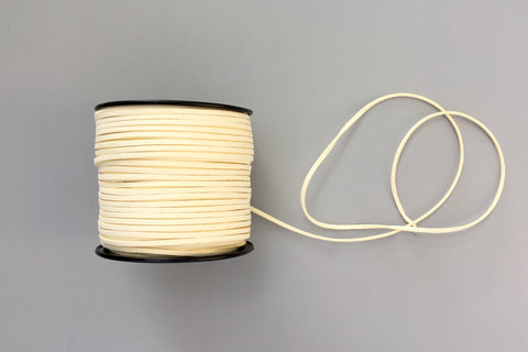Faux Suede Cord - Ivory