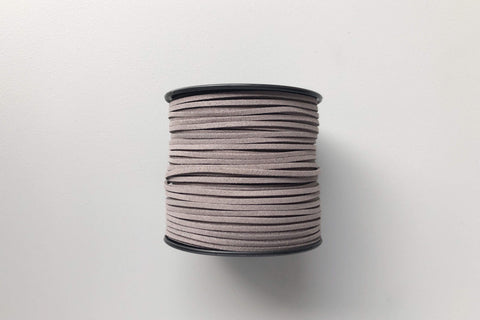 Faux Suede Cord - Stone