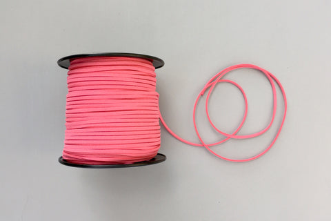 Faux Suede Cord - Coral
